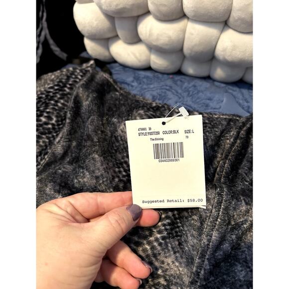 Guess Jeans Grey Velvet Snakeskin Print Corset Strapless Top Size XS NWT - Picture 2 of 3